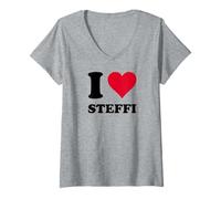 Mujer Me encanta Steffi Camiseta Cuello V