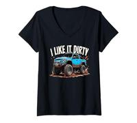 Mujer Me Gusta Dirty Offroad 4X4 Truck Camiseta Cuello V