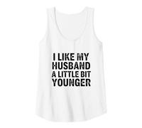 Mujer Me Gusta mi Esposo un Poco más Joven Camiseta sin Mangas