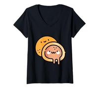 Mujer Me Gusta Mucho Mochi Sweet New Year Postre Camiseta Cuello V