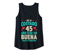 Mujer Me Ha Costado 45 Años Regalo 45 Cumpleaños 1975 Para Ella Camiseta sin Mangas