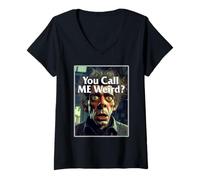 Mujer ¿Me Llamas Raro? Camiseta Cuello V