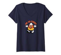 Mujer Me So Corny Funny Candy Maíz Halloween Retro Camiseta Cuello V