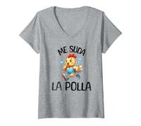 Mujer Me Suda La Polla Divertida Camiseta Cuello V