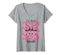 Mujer Me temo que has calificado último Tatouille Rata Chica Mamá Ratón Camiseta Cuello V