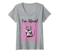 Mujer Me temo que has calificado último Tatouille Rata Chica Mamá Ratón Camiseta Cuello V