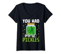 Mujer Me tenías en Pickles Camiseta Cuello V