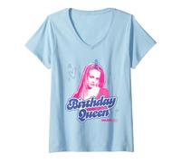 Mujer Mean Girls Regina George Birthday Queen Camiseta Cuello V
