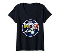 Mujer Meccano Space 2501 - Modelo de Nave Espacial Retro Camiseta Cuello V