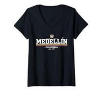 Mujer Medellin Colombia Camiseta Cuello V