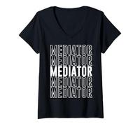 Mujer Mediador Camiseta Cuello V