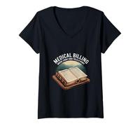 Mujer Medical Billing Where Every Code Tells A Story - Camiseta Cuello V