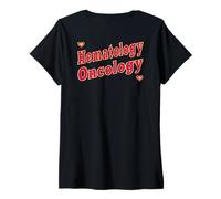 Mujer MÉDICOS Hospital ENFERMERÍA HEMATOLOGÍA ONCOLOGÍA Camiseta Cuello V