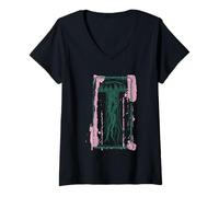 Mujer Medusa Océano fascinante Naturaleza Arte Camiseta Cuello V