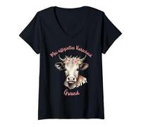 Mujer Mei - Vaina de Ganado Oficial Gwand Camiseta Cuello V