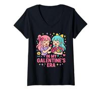 Mujer Mejor Amigo En Mi Era Galentinas Cute Womans Squad Love Camiseta Cuello V