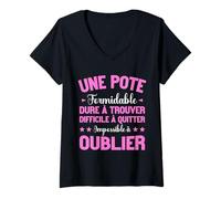 Mujer Mejor Amigo | Super Amigo | Sorpresa Regalo Amistad Camiseta Cuello V