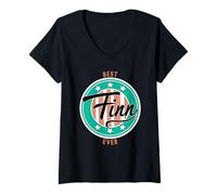 Mujer Mejor finlandia que nunca diga el primer nombre Finn Camiseta Cuello V