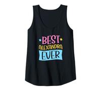 Mujer Mejor Nombre Personalizado a Juego de Alexandra Ever Camiseta sin Mangas