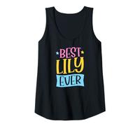 Mujer Mejor Nombre Personalizado a Juego de Lily Ever Camiseta sin Mangas