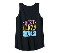 Mujer Mejor Nombre Personalizado a Juego de Lucy Ever Camiseta sin Mangas