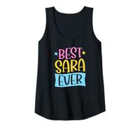 Mujer Mejor Nombre Personalizado a Juego de Sara Ever Camiseta sin Mangas