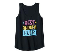 Mujer Mejor Nombre Personalizado de Andrea Ever Matching Camiseta sin Mangas