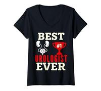 Mujer Mejor Urólogo Ever Funny Urología Médico Humor Médico Camiseta Cuello V