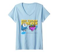 Mujer Mejores Amigos para Siempre La Amistad es un Tesoro (BFF Graphic) Camiseta Cuello V