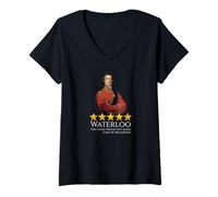 Mujer Meme de Historia Inglesa - Batalla de Waterloo - Wellington Camiseta Cuello V