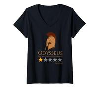 Mujer Meme de la mitología Griega Antigua - Odiseo - Bronze Era Grecia Camiseta Cuello V