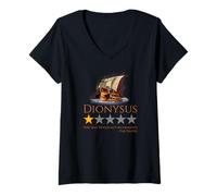 Mujer Meme de mitología Griega Antigua - Mito de Dios Dionisio - Piratas Camiseta Cuello V