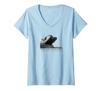 Mujer Meme Divertido de la Primera Guerra Mundial - Landship - Historia Militar Camiseta Cuello V