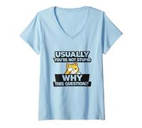 Mujer Meme Gracioso Social Media Broma Viral Humor seco Broma sarcástica Camiseta Cuello V