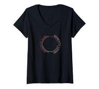 Mujer Memento Mori Memento Vivere Filosofía estoica Camiseta Cuello V
