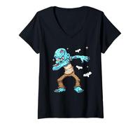 Mujer Men Women Horror Scary Dab Halloween Zombie Fans Thriller Camiseta Cuello V