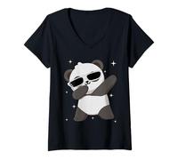 Mujer Men Women Kids Panda Dabbing Animals Wildlife Parties Camiseta Cuello V