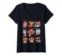 Mujer Men Women Kids Zoo Day Wildlife Animal Lovers Christmas Camiseta Cuello V