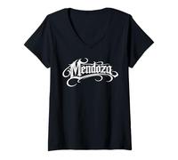 Mujer Mendoza Apellido Familia Orgullo Patrimonio Apellido Latino Love Camiseta Cuello V