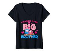 Mujer Men's Boys Kids I'm Going To Be A Big Brother Graphic Design Camiseta Cuello V