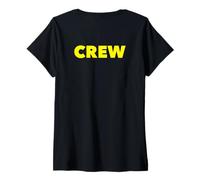 Mujer Men's Women's The Word Crew Back Printed Uniform Shirt, Crew Camiseta Cuello V