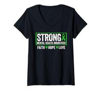 Mujer Mental Health Awareness Camiseta Mental Health Awareness Strong Camiseta Cuello V