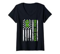 Mujer Mental Health Matters Break The Stigma Mental Health Camiseta Cuello V