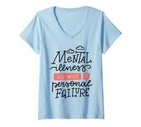 Mujer Mental Illness Is Not A Personal Failure Camiseta Cuello V