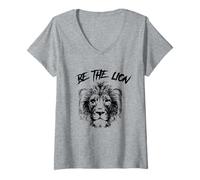 Mujer Mentalidad de Fuerza primitiva: diseño de motivación Masculina Camiseta Cuello V