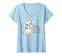 Mujer Mentalmente Soy Solo un Frisbee Atrapado en el Techo Camiseta Cuello V