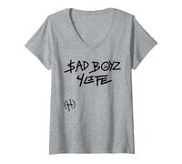 Mujer Mente Positiva Tumbados Corridos Sad Boyz Mexicans Belicos Camiseta Cuello V