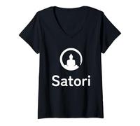 Mujer Mercado de predicción de Ai descentralizado de apuestas de neuronas Satori Camiseta Cuello V