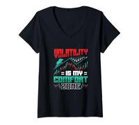 Mujer Mercado de valores Daytrading Funny Trader Camiseta Cuello V