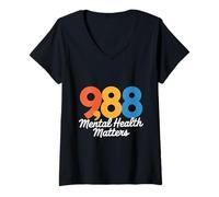 Mujer Mes de concientización sobre el Suicidio septiembre Concientización sobre el Suicidio Mental Camiseta Cuello V